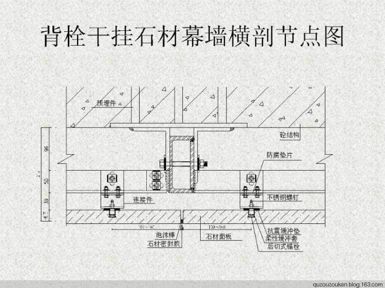 辦公樓裝修大廳干掛石材、濕貼石材做法